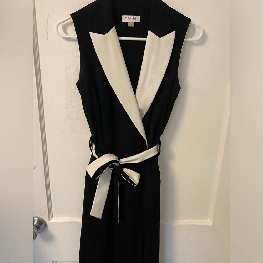 Calvin Klein faux wrap dress